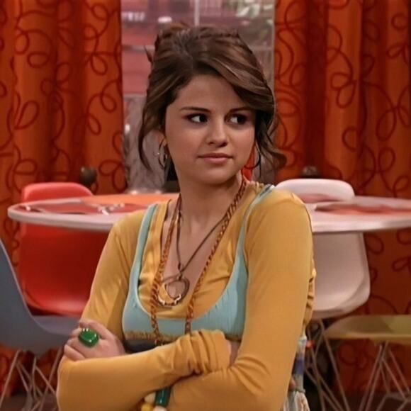 Free People Y2K ASO Selena Gomez as Alex Russo Knit Floral Tunic Dress Sz XS - Picture 1 of 16